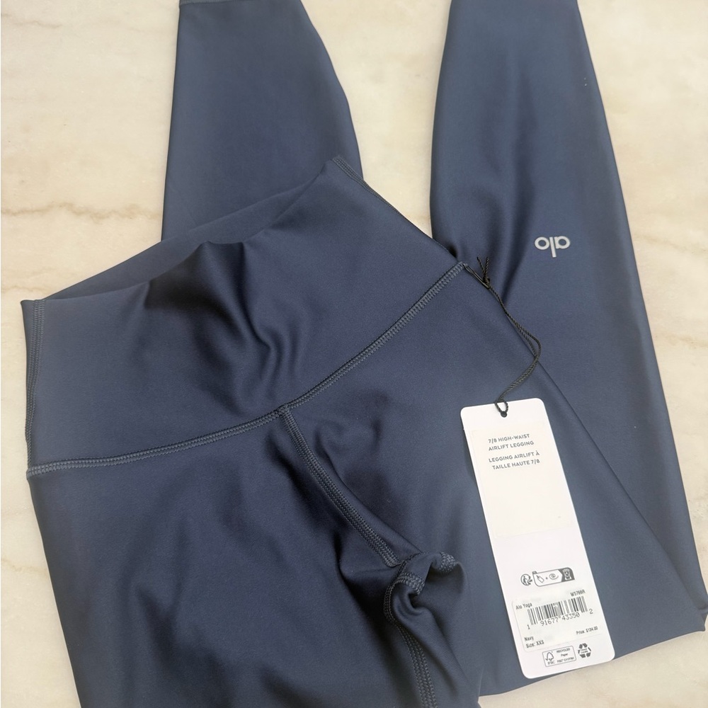 ALO Yoga Deep Blue High-Waist Leggings